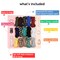 Incraftables Paracord kit with 15 Colors Paracord Rope (2mm), Buckle, Keyring, Carabiner & More. Best Paracord Bracelet Making Set for Lanyards, Dog Collars, Parachute Cord & Survival Rope